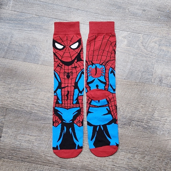 NEW! SPIDERMAN Socks Men's Socks Women's Socks Mens Socks Womens Socks Marvel - Picture 2 of 2
